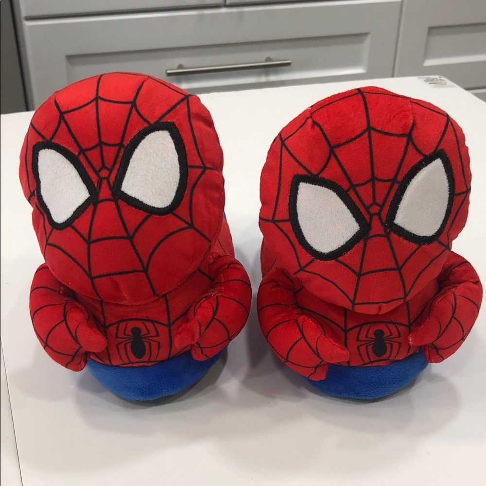 Marvel Spider-Man Plush Slippers Size 11-12 Toddler
